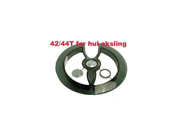 Flinger Kjedering 42T/44T Sort, plast, for hul aksling 